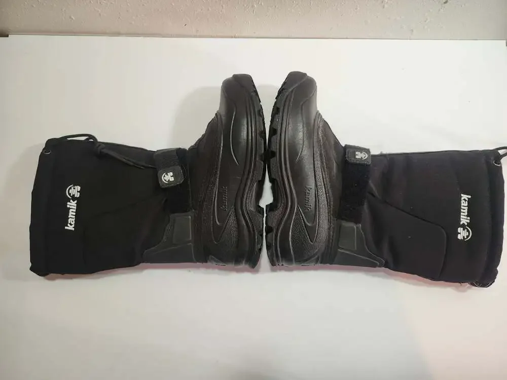 Kamik Black Waterproof Insulated Youth Winter Snow Boots Size 6